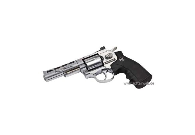 Dan Wesson Revolver chrom, 6mm, 4 Zoll