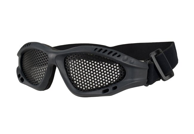Airsoft Brille - Metallgitter, schwarz