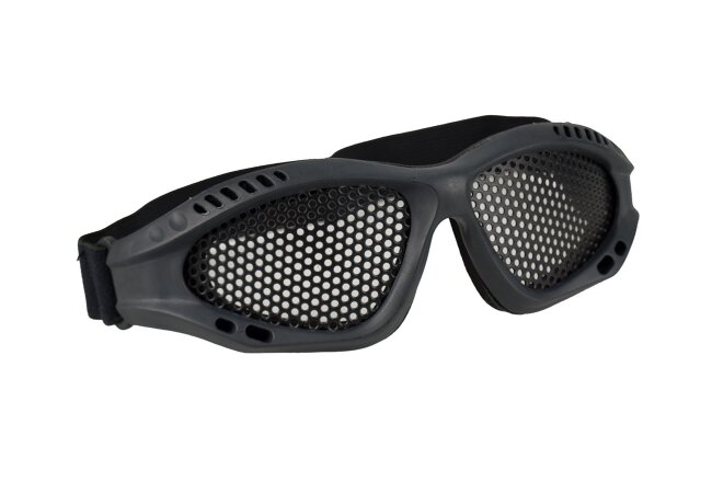 Airsoft Brille - Metallgitter, schwarz