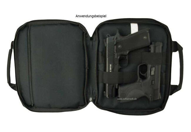 Swiss Arms Pistolentasche schwarz für 2 Pistolen