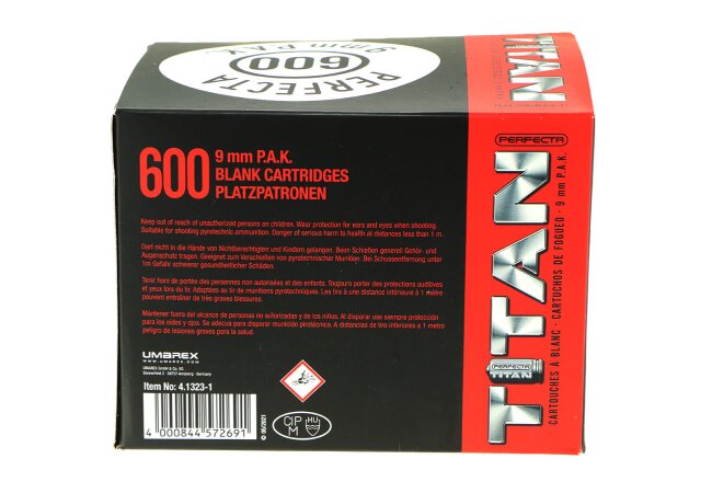 Perfecta Titan 9mm P.A.K. Stahlhülse 600 Schuss