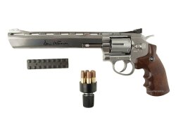 Dan Wesson 8 Zoll Revolver chrom 4,5mm Stahlrundkugel