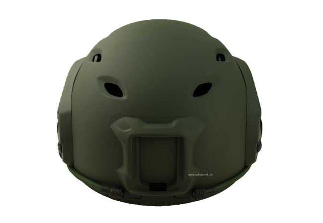 US Helm Paratrooper FAST W/Rail Oliv