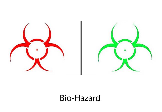 Graphic Sight Biohazard, QD Montage, tan