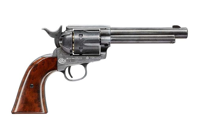 Colt Single Action Army® 45, SAA, Co2, 4,5 mm Diabolo, antik finish
