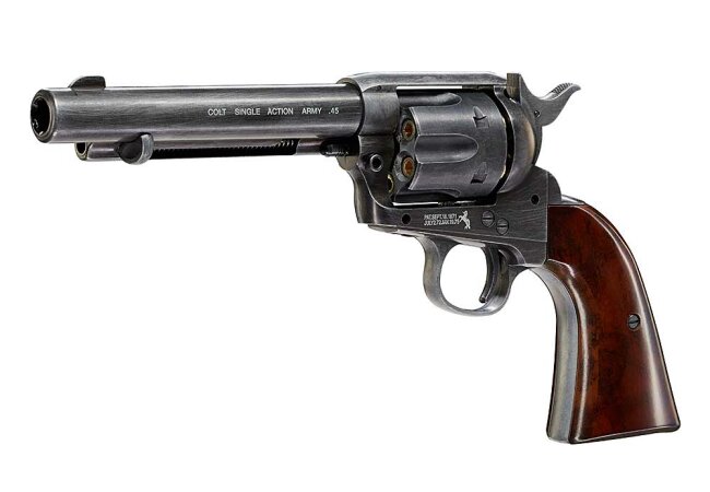 Colt Single Action Army® 45, SAA, Co2, 4,5 mm Diabolo, antik finish