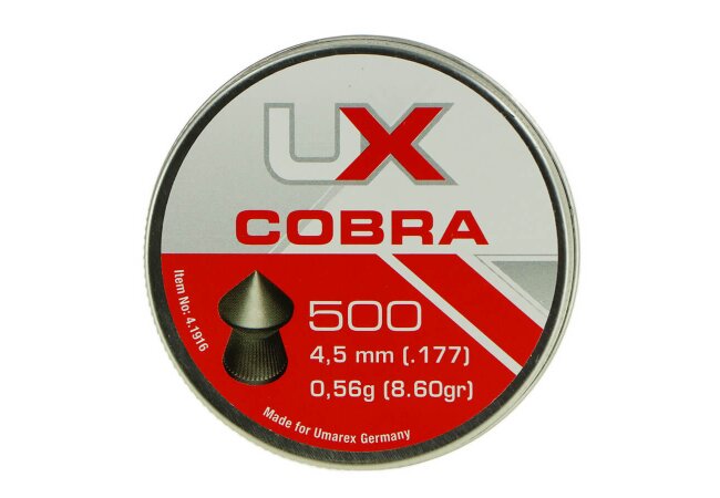 Umarex Cobra Spitzkopf Diabolo geriffelt 500St., 4,5mm