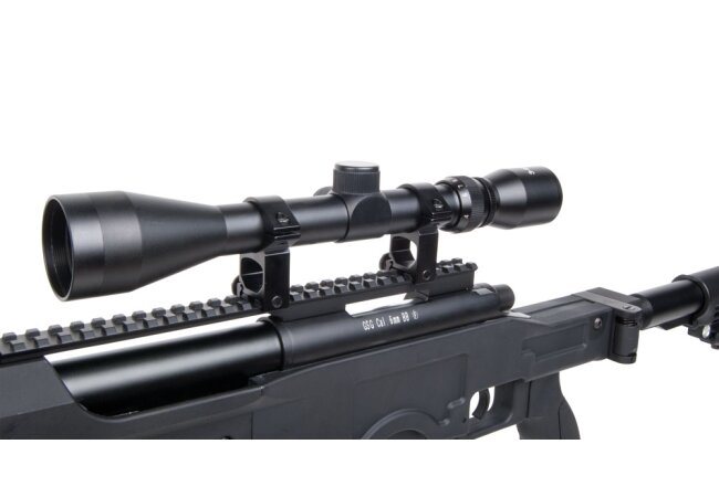 Softair 4412 Sniper Set inkl. Zielfernrohr und Zweibein, schwarz