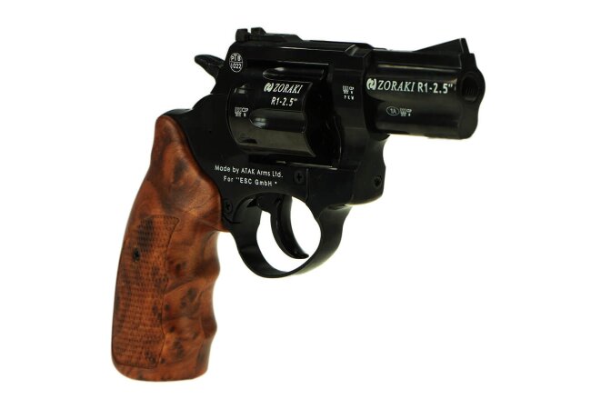 Zoraki Revolver 1, 2,5 Zoll, schwarz glänzend, Schreckschuss cal. 9mm R.K.