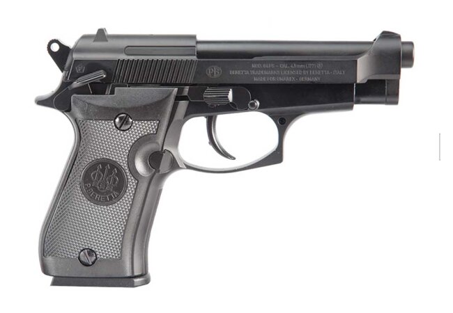 Co2 Pistole Beretta M84 FS BlowBack 4,5mm Stahl BBs - Set