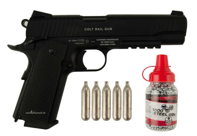 Colt M45 CQBP cal. 4,5mm Steel BB - Set