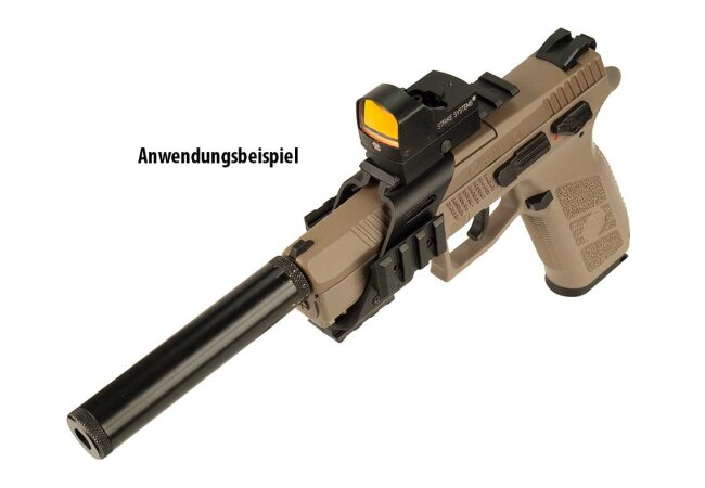 CZ 75 P-09 Duty Co2 Pistole Metalslide BlowBack BiColor cal. 4,5mm Diabolo und Stahl BB