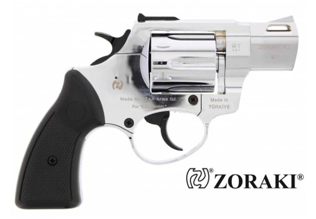 Zoraki Schreckschuss Revolver 2, 2 Zoll, chrom, cal. 9mm R.K.