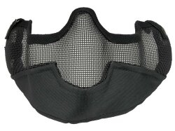 Stalker Mesh Maske mit Ohrenschutz, schwarz