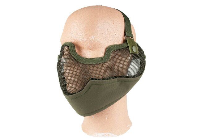 Stalker Mesh Maske mit Ohrenschutz, oliv