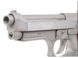 Swiss Arms SA92 Stainless Version BlowBack CO2 Pistole...