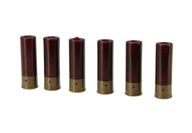 6 Shot-Gun Hülsen-Magazine (Shells) für Softair Pumpguns