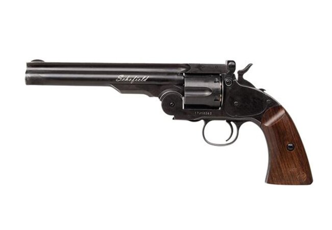 Schofield 6 Co2 Revolver Aging black cal. 4,5mm Diabolo