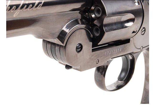 Schofield 6" CO2 Revolver steel grey cal. 4,5mm BB - Diabolo