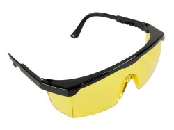 Designschutzbrille gelb, verstellbare Bügel