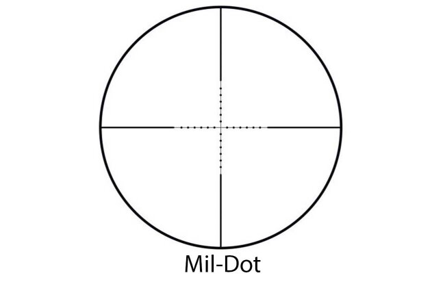 3-9x40 AOE Kompakt Zielfernrohr MilDot, rot grün