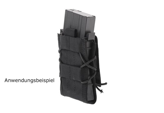 Molle AR15/M4/M16 Magazintasche schwarz, verstärkt einstellbar
