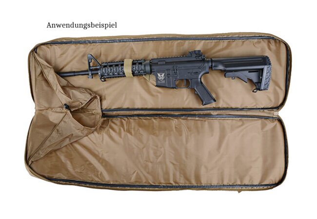 Doppel Futteral M4 MP5 Pistole, 86 cm, desert
