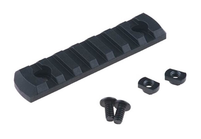 Picatinny Rail für M-LOK, 7 Slot, 8,5cm, schwarz