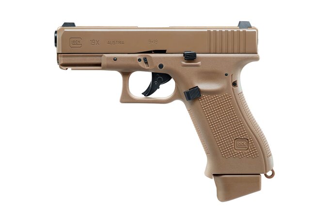 Glock 19X CO2 6mm Airsoft Pistole, Coyote