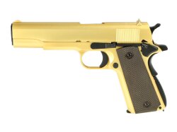 M1911 Full Metal GBB Softair Pistole, gold