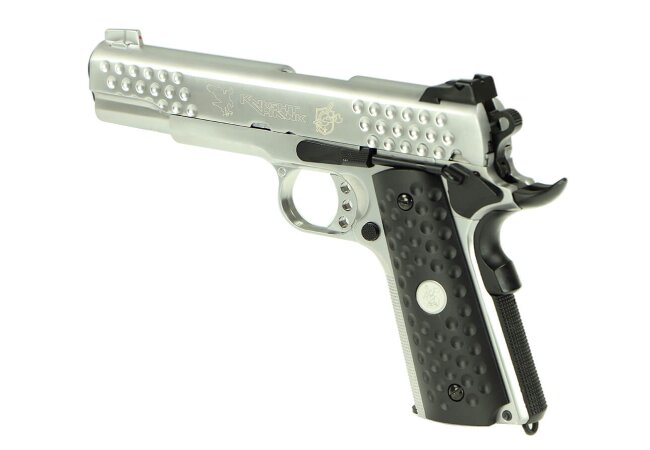 Knight Hawk Full Metal Silber GBB Softair Pistole