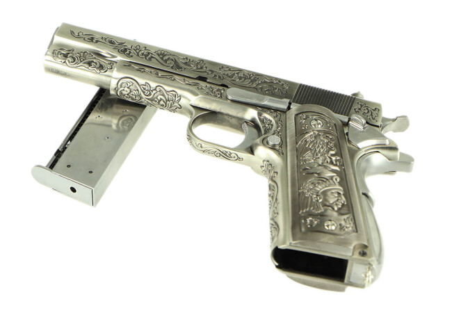 M1911 Full Metal GBB Etched Drug Lord Softair Pistole