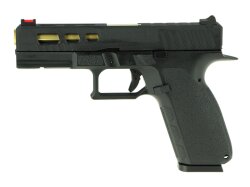 KP-13 Custom Metall GBB Softair Pistole, schwarz
