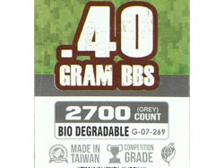 0,40 Gramm 2700 BIO G&G Competition Grade BBs