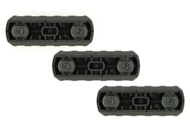 3 Picatinny Rail für M-Lok, 5 Slots, schwarz