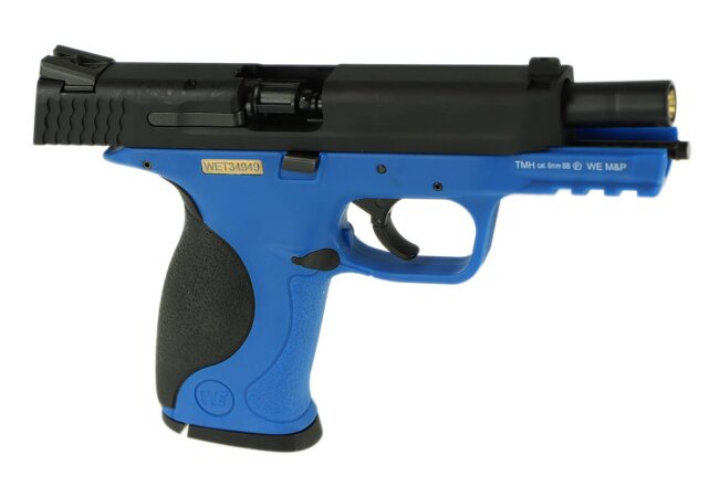 M&P Metal Version GBB Softair Pistole, blue