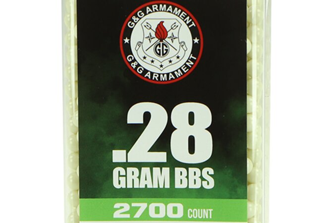 0,28 Gramm 2700 G&G Tracer BBs