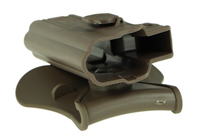 Roto Polymer Paddle Holster für Glock 17 / 22 / 31, Dark Earth