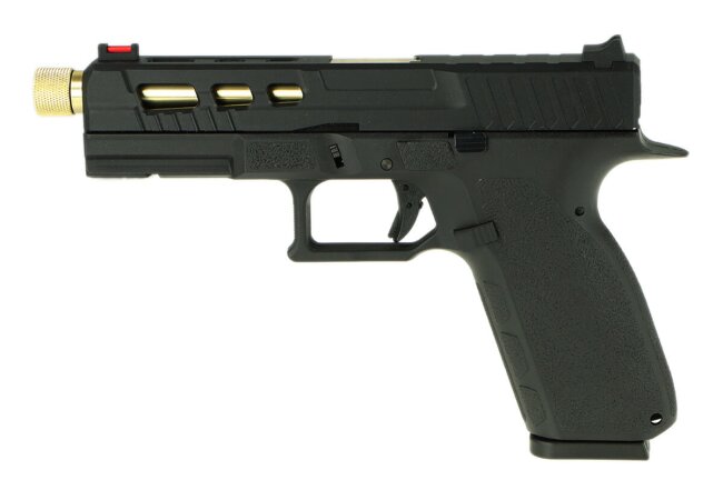 KP-13 TBC Custom Metall GBB Softair Pistole, schwarz