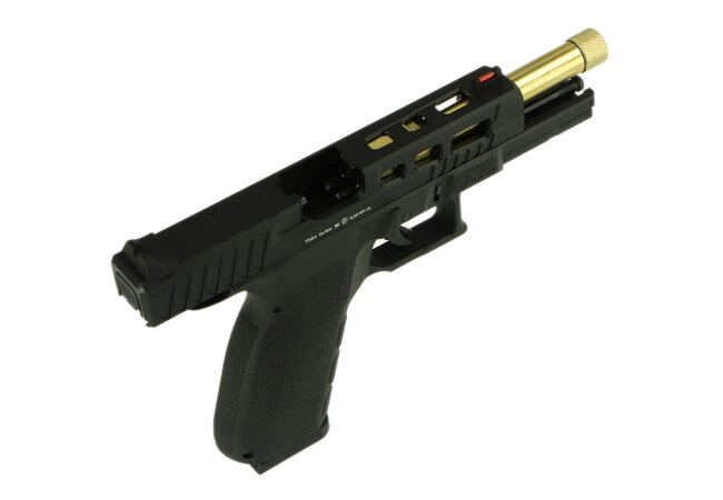 KP-13 TBC Custom Metall GBB Softair Pistole, schwarz