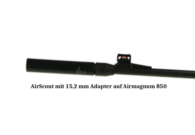 SAI Schalldämpfer 1/2"x20 UNF AirScout für Luftpistolen, Luftgewehre 4,5 mm und 5,5 mm