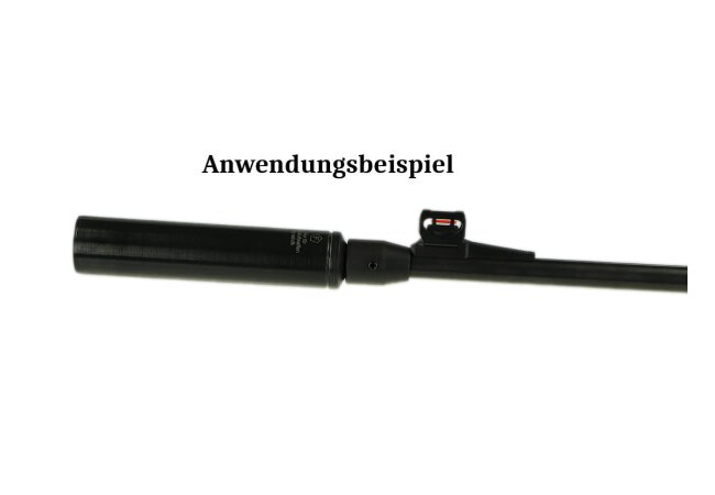 SAI Schalldämpfer 1/2"x20 UNF ARB für Luftpistolen, Luftgewehre 4,5 mm und 5,5 mm