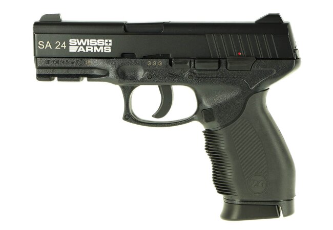 Swiss Arms SA24 NBB CO2 Pistole 4,5mm Stahl BBs