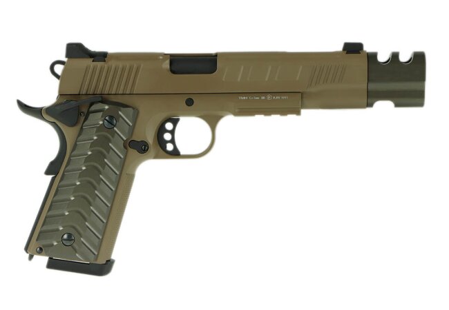 KP-16 Metall CO2 GBB Softair Pistole, tan