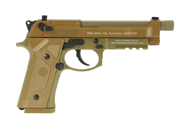 Beretta M9A3 FM Blowback CO2 Softair Pistole 6 mm, FDE