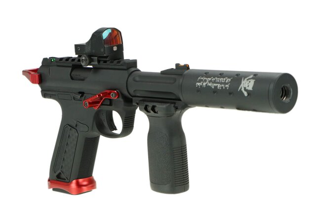 CNC Magwell Red für AAP-01 GBB Softair Pistole