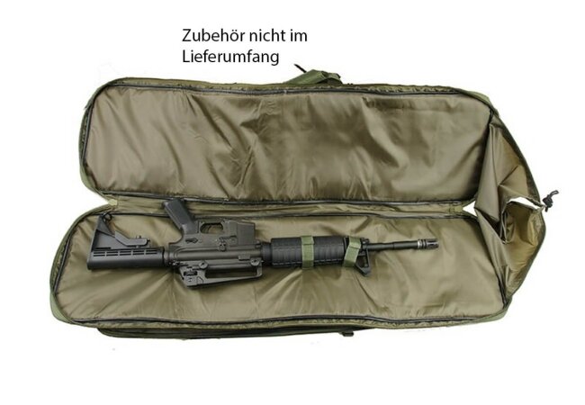 1-2-3 Futteral M4 MP5 94 cm, oliv