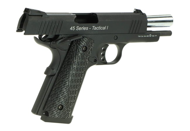 HG-171 Metal Version 1911 GBB Softair Pistole, schwarz