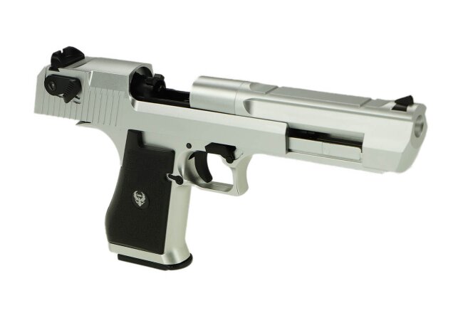 .50 AE GBB Softair Pistole, silber