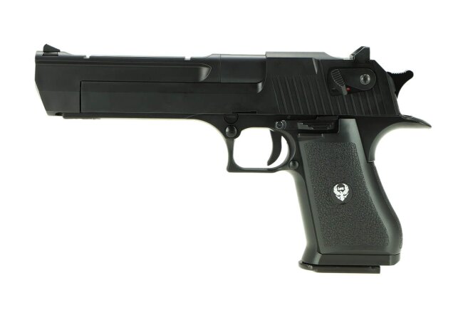 .50 AE GBB Softair Pistole, schwarz